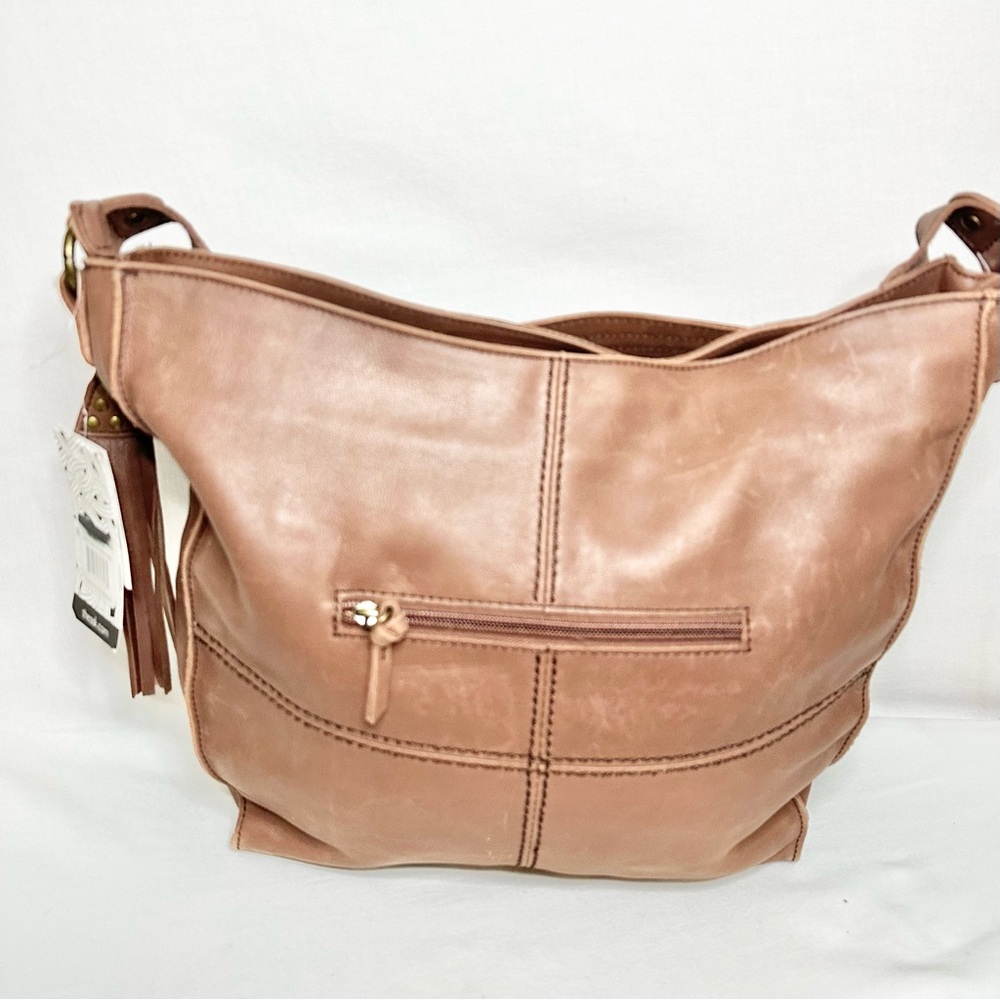 The Sak Sliver Lake Embossed Leather Vintage Finished Hobo Shoulder Bag NWT - Picture 2 of 9